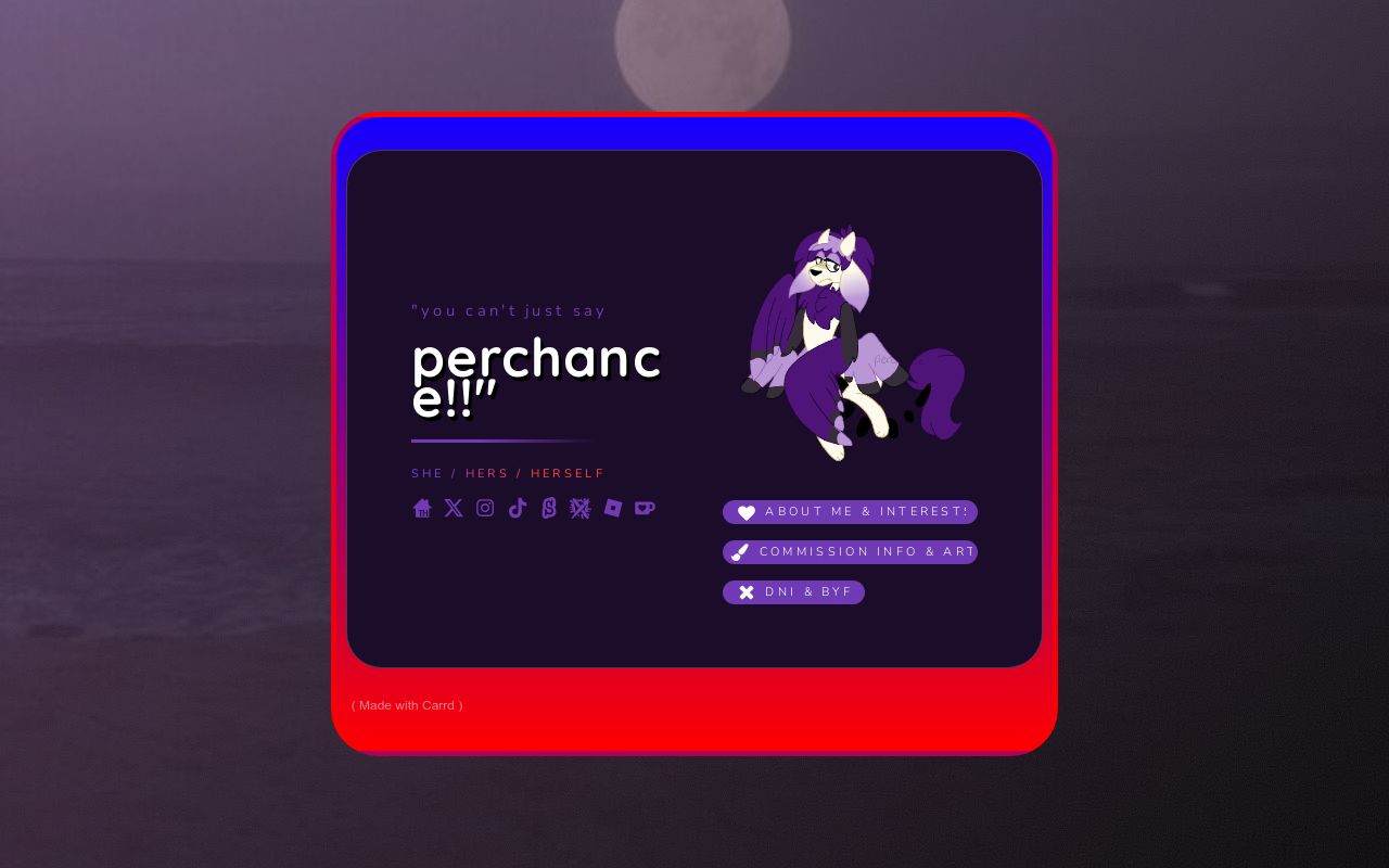 Carrd profile picture for @perchance
